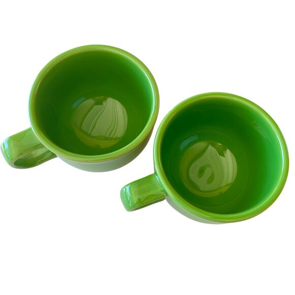 Fiestaware Shamrock Green Jumbo coffee cup 18oz discontinued color large mug - Picture 4 of 7